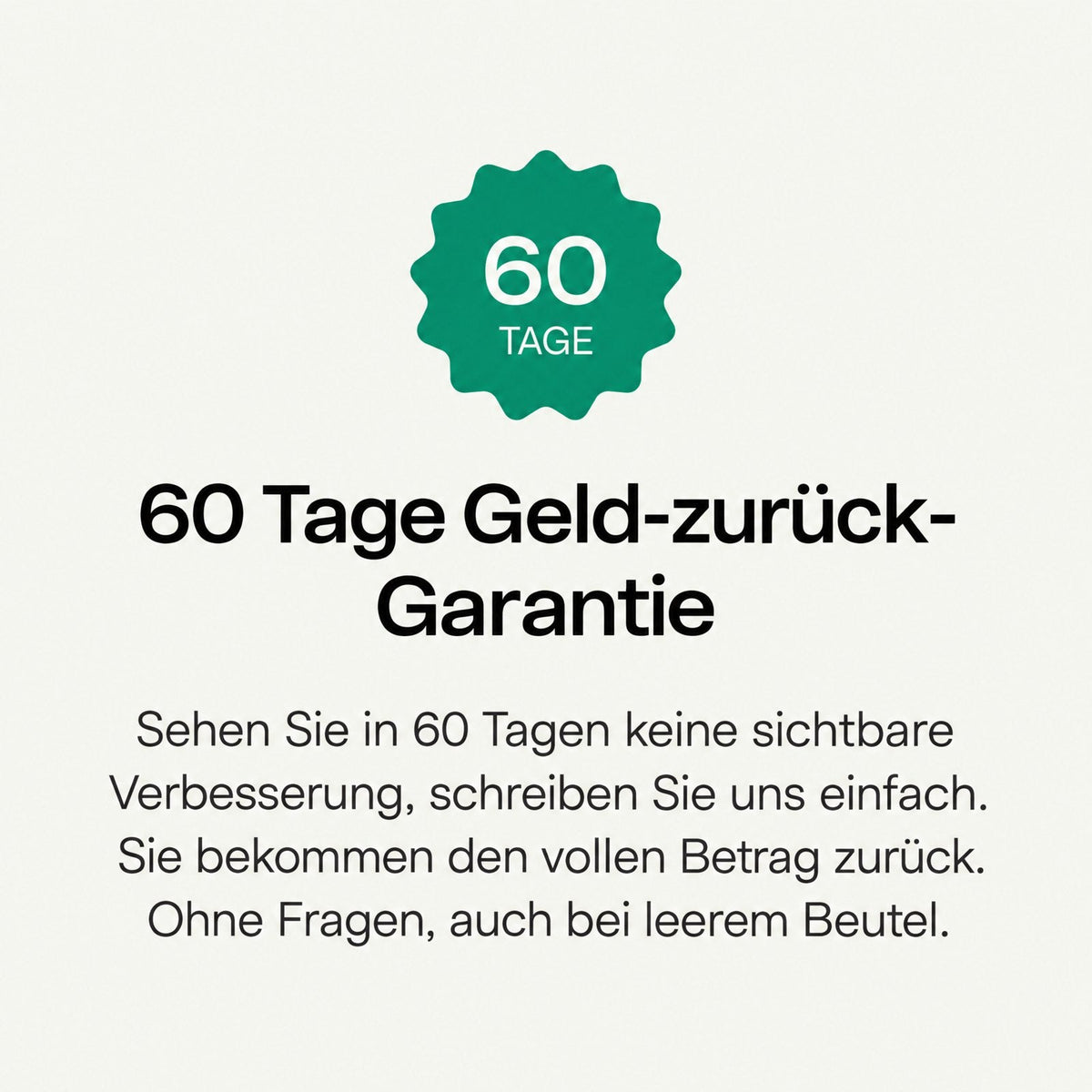 60 Tage Geld-zurück-Garantie